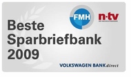 Beste Sparbrief Bank - Volkswagen Bank