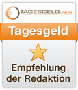 Tagesgeld-Testsieger - Empfehlung der Redaktion